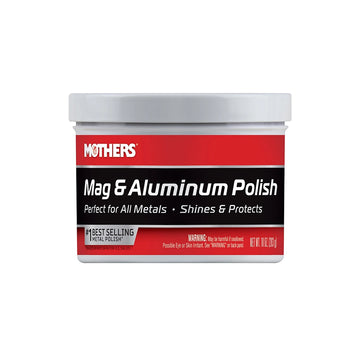 Jar of Mothers Mag & Aluminum Polish on a white background