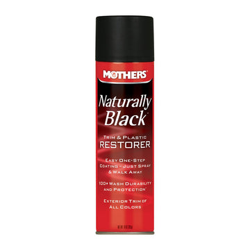 Mothers Naturally Black Trim & Plastic Restorer 283g Aerosol - 656110 (Pickup Only)