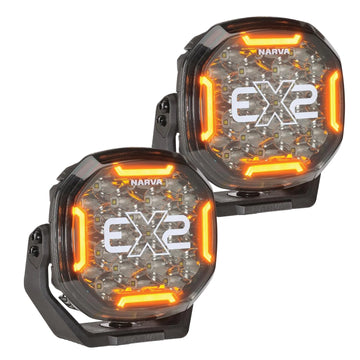 Narva 72175 Pair of 12/24V 7" EX2 Blackout Driving Lights