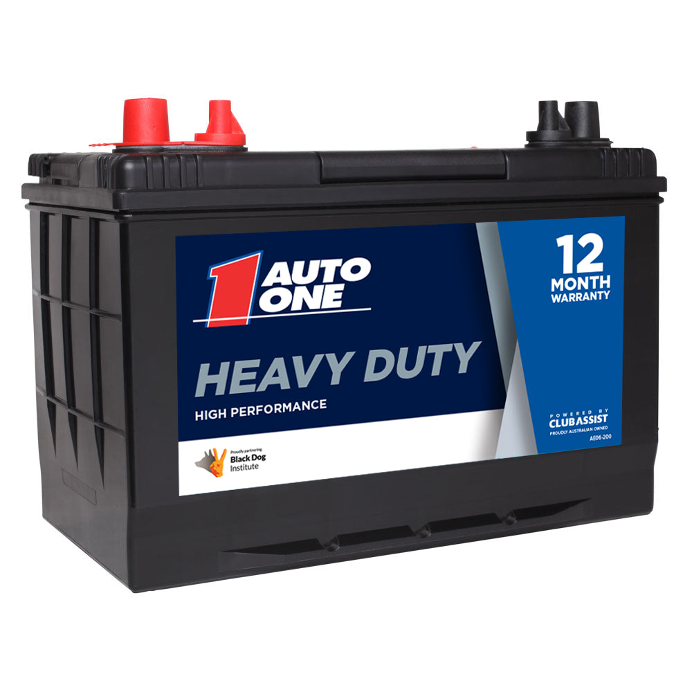 Auto One 7612 Heavy Duty Calcium Maintenance-Free 12V Battery (HCM27L Size, 680CCA, 162RC, 97Ah)