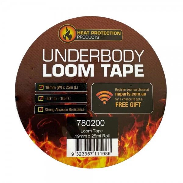 Heatprotec Underbody Loom Tape 19mm x 25m Roll - 780200