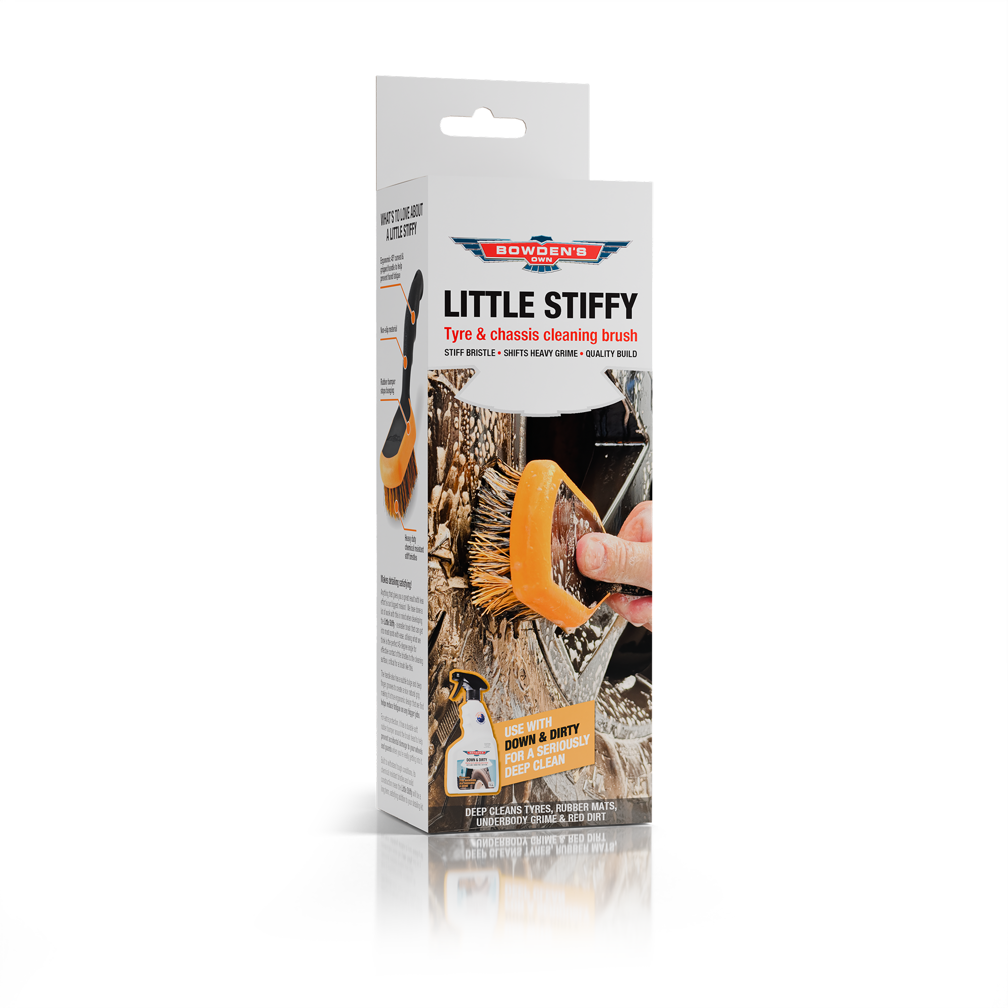 Bowden's Own Tool - Little Stiffy Tyre / Underbody Brush - BOSTIFFY