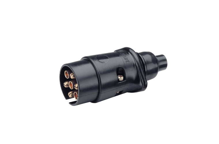 Narva 7 Pin Large Round Plastic Trailer Plug - 82181BL