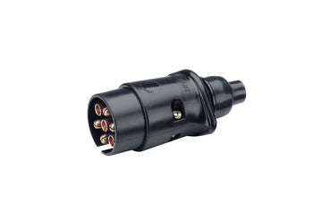 Narva 7 Pin Large Round Plastic Trailer Plug - 82181BL