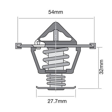 Tridon Thermostat  (High - Flow) - TT427-180
