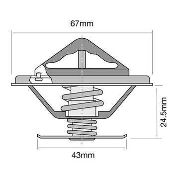 Tridon Thermostat (High Flow) - TT248-192