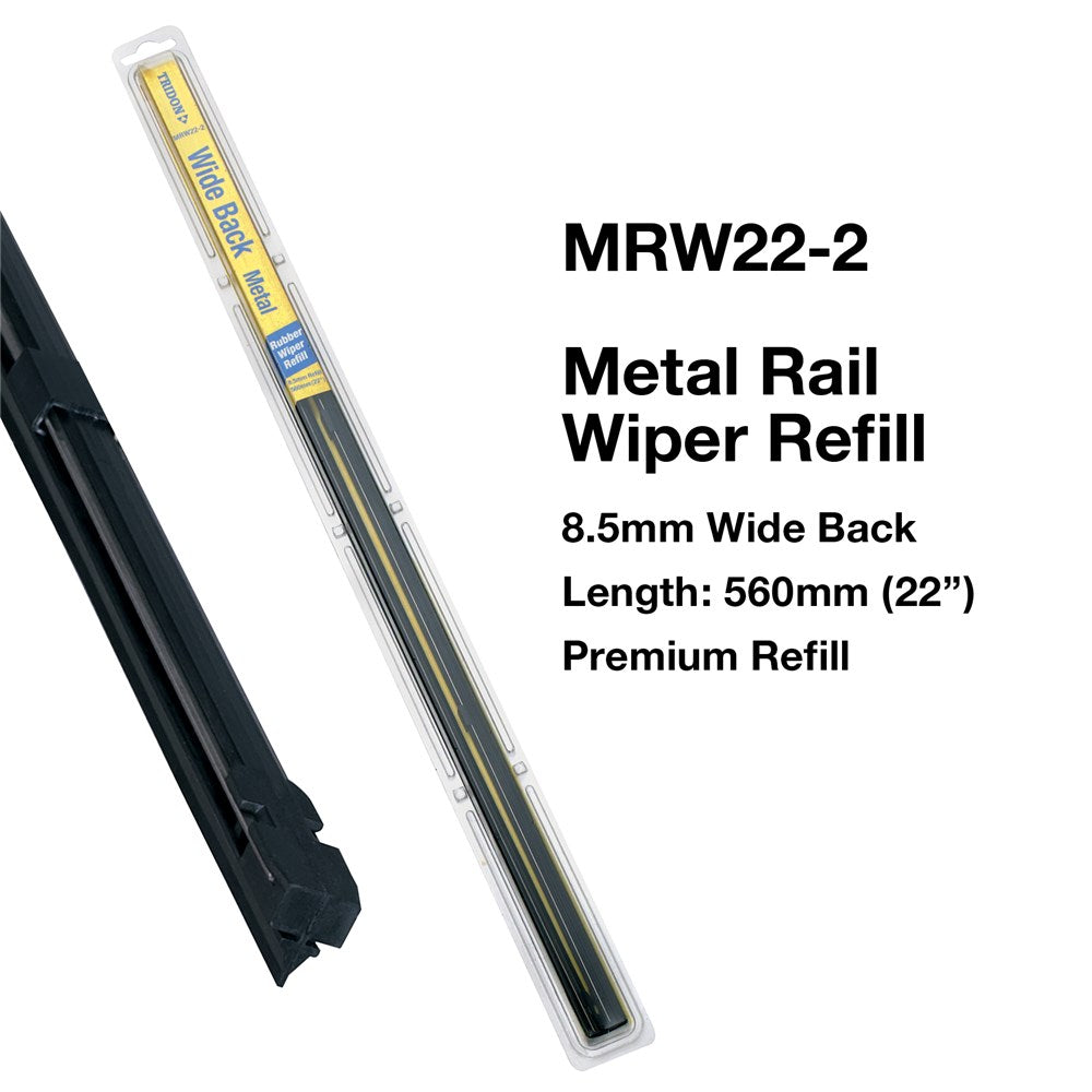 Tridon Metal Rail Wiper Refills - Wide Back (Pair)22In - MRW22-2