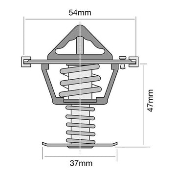 Tridon Thermostat (High Flow) - TT456-160