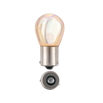 Narva 47385BL 12V 21W BAU15S Frosted Phantom Amber Globes - Twin Pack