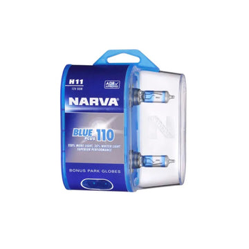 Narva 48538BL2 H11 12V/55W Blue Plus 110 Globes - Twin Pack
