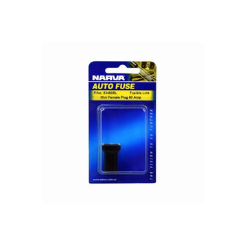 Narva 53480BL 80A Black Mini Female Plug (Type 1) Fusible Link - Single