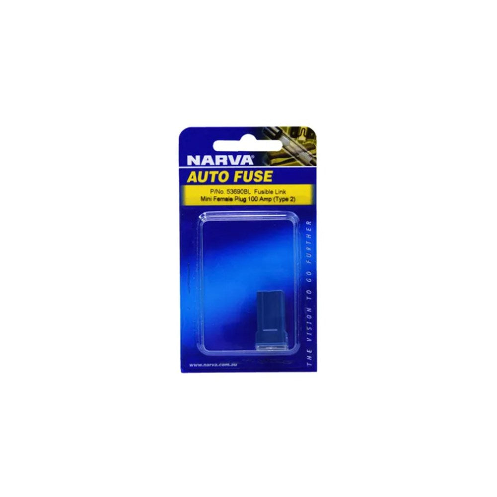 Narva 53690BL 100A Mini Female Plug (Type 2) Fusible Link - Single