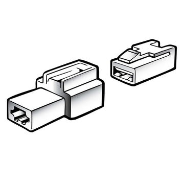 Narva 1 Way Male Quick Connector Housing (2 Pack) - 56271BL
