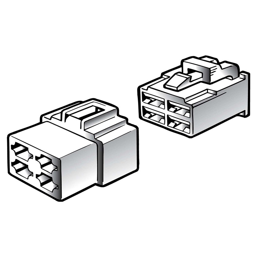 Narva 4 Way Male Quick Connector Housing (2 Pack) - 56274BL