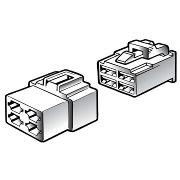 Narva 4 Way Male Quick Connector Housing (2 Pack) - 56274BL