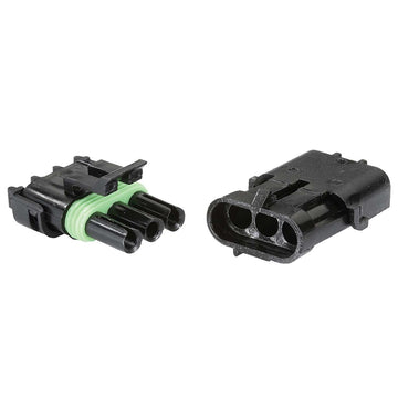 Narva 56473BL 3 Way Female Waterproof Connector Housing (2 Pack)