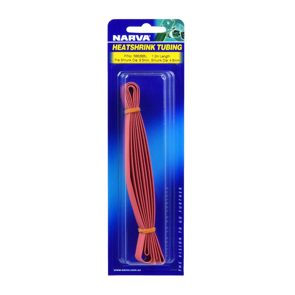 Narva 9.5mm Red Heatshrink (1.2M) - 56638BL