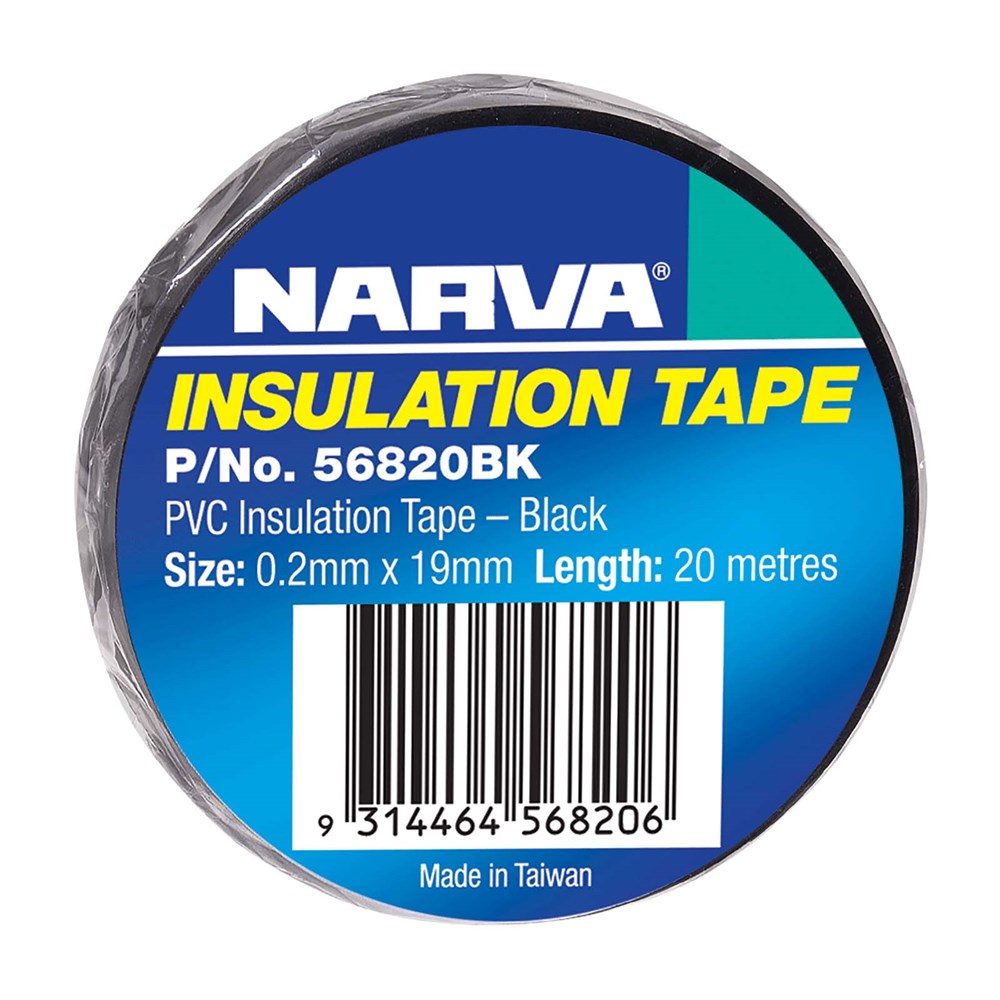 Narva 19mm PVC Insulation Tape (Black) - 56820Bk