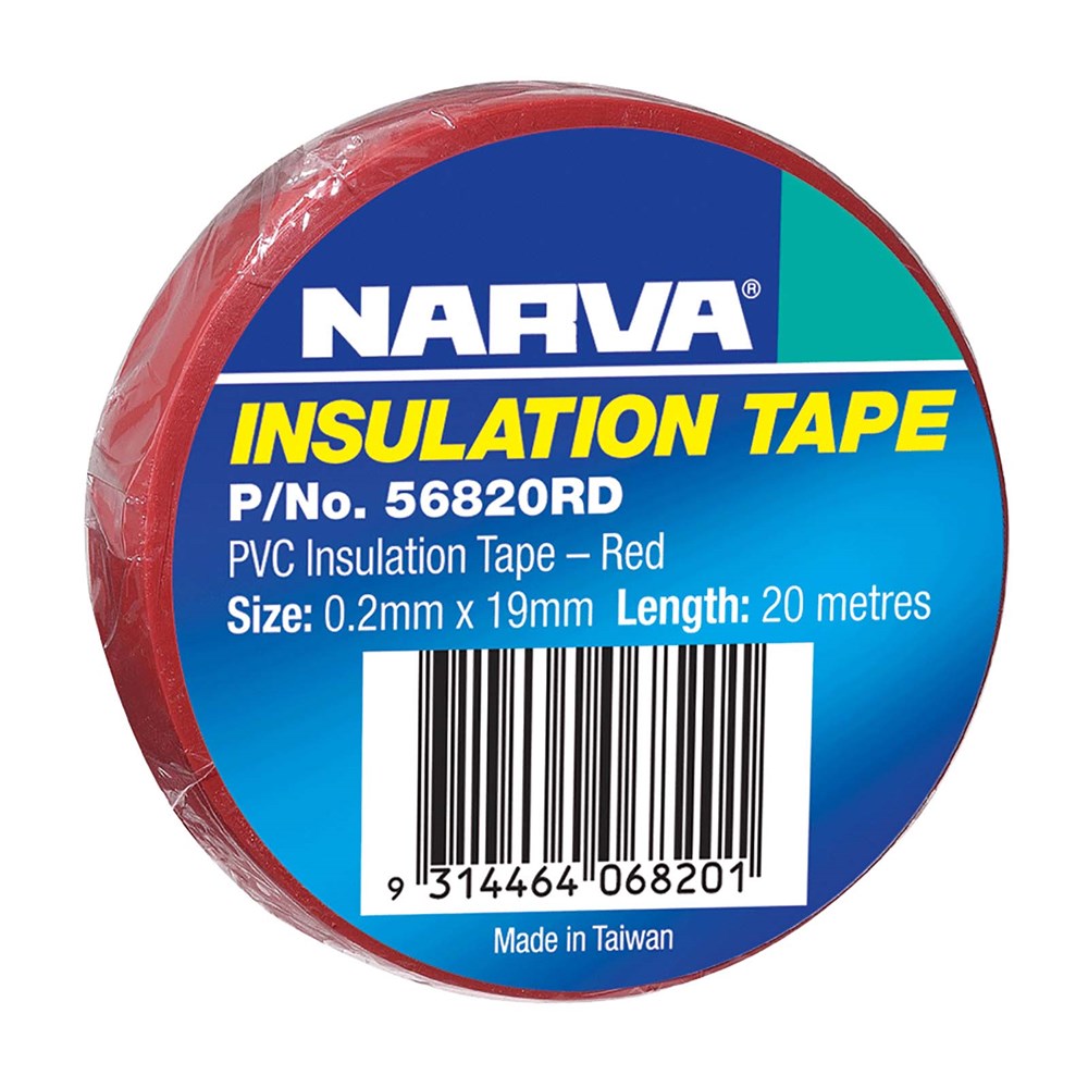 Narva 19mm PVC Insulation Tape (Red) - 56820Rd