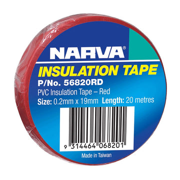 Narva 19mm PVC Insulation Tape (Red) - 56820Rd
