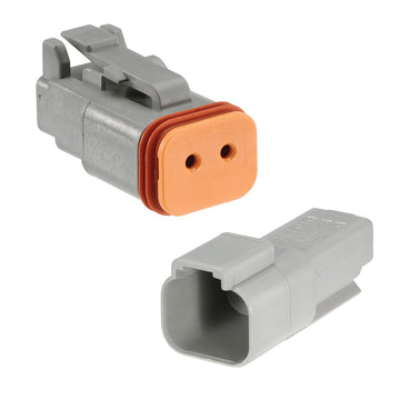 Narva 57422BL 2 Way Waterproof Deutsch Connector Housing Kit (2 Pack)