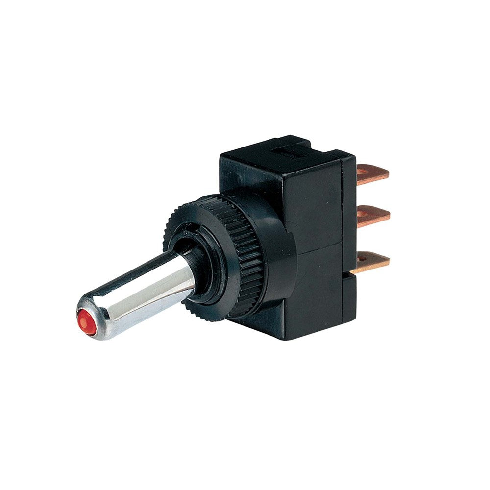 Raven Toggle Switch Narva Off/On Toggle Switch With Red LED - 60049BL