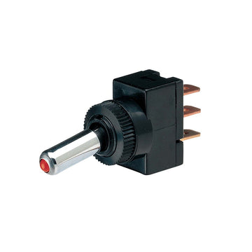 Narva Off/On Toggle Switch With Red LED - 60049BL