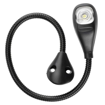 Narva 87684BL 9-33V L.E.D Reading Lamp with 400mm Flexible Arm and Fixed Mounting Bracket
