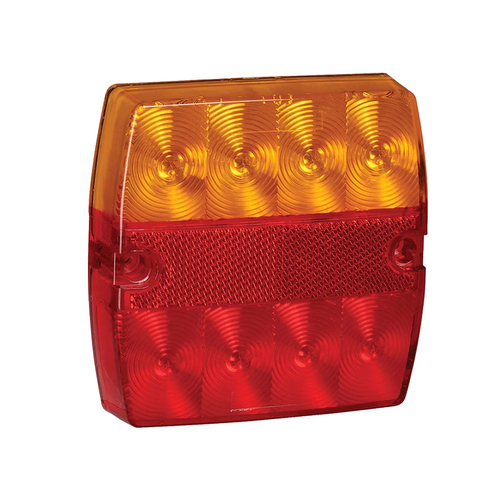 Narva 93432BL 9-33 Volt Model 34 LED Slimline Stop/Tail Direction Indicator Lamp (Square) and 0.5m Cable