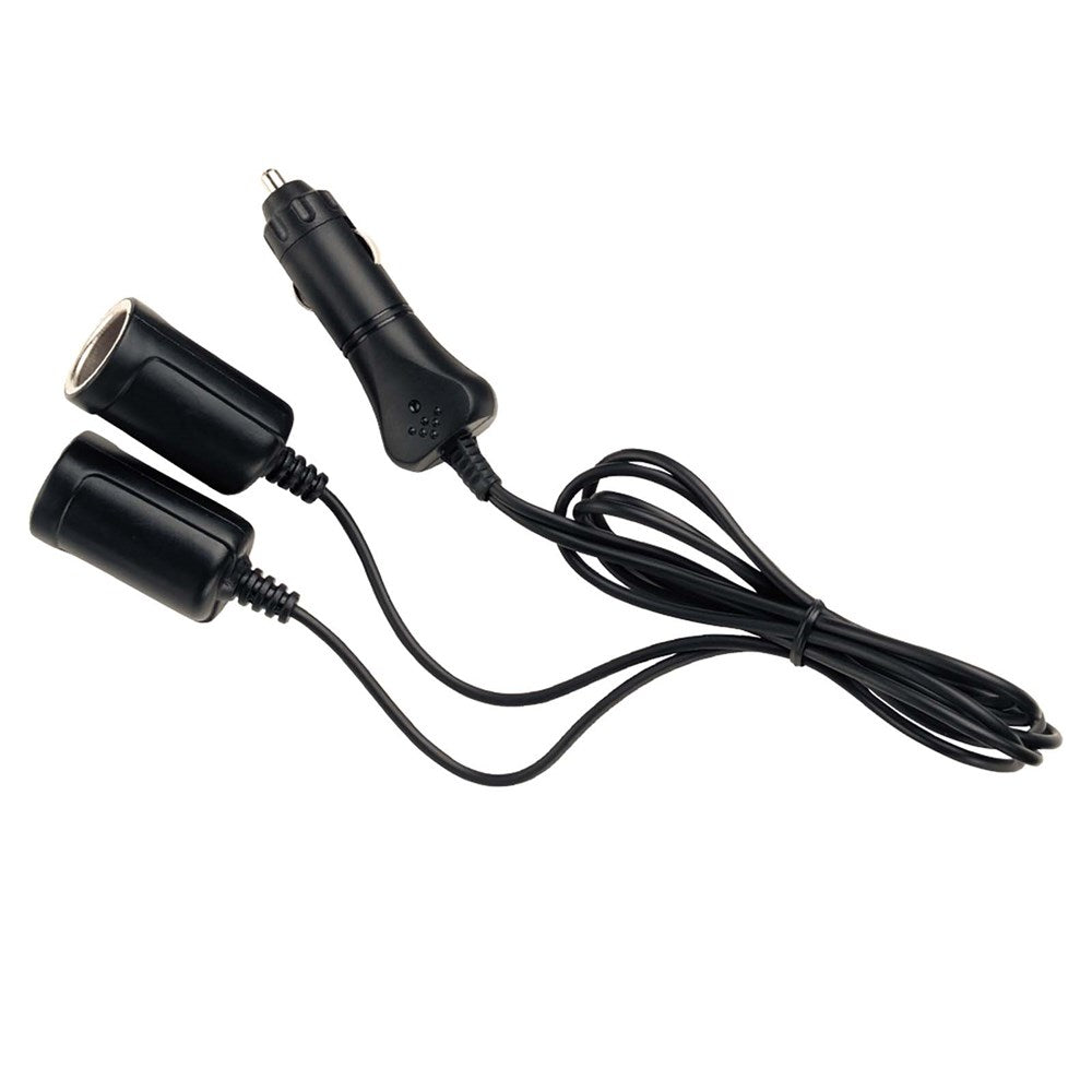 Narva 81032BL Cigarette Lighter Plug with Extended Leads and Twin Accessory Sockets