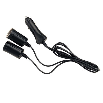Narva 81032BL Cigarette Lighter Plug with Extended Leads and Twin Accessory Sockets