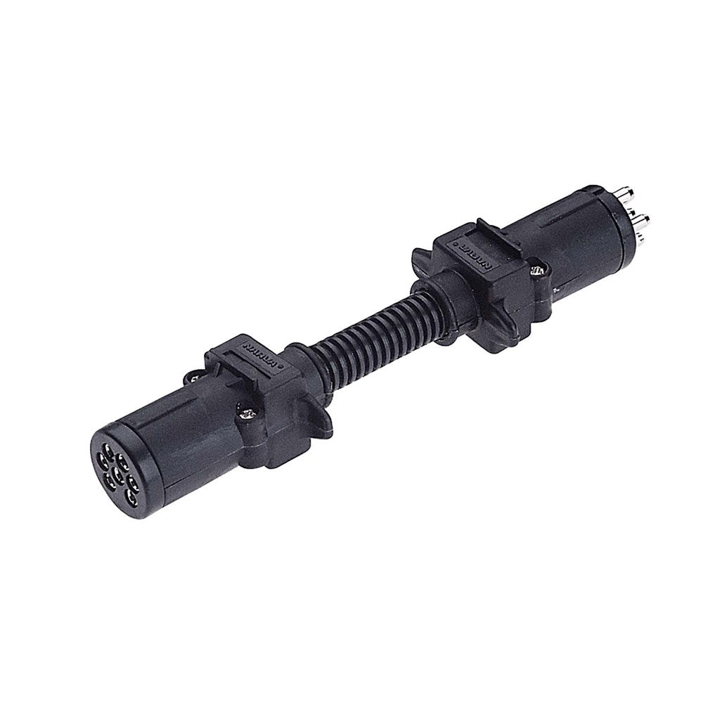 Narva 82205BL 7 Pin Small Round Socket on Car to 6 Pin Small Round Plug on Trailer