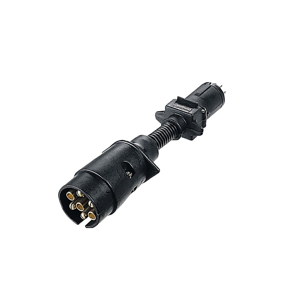 Narva 82270BL 7 Pin Large Round Socket on Car to 6 Pin Small Round Plug on Trailer