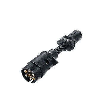 Narva 82270BL 7 Pin Large Round Socket on Car to 6 Pin Small Round Plug on Trailer