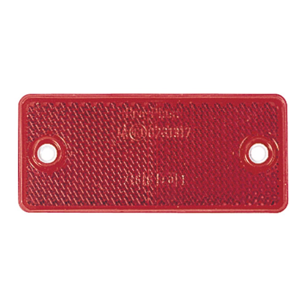 Narva 84032BL Red Retro Reflector in Plastic Holder with Dual Fixing Holes