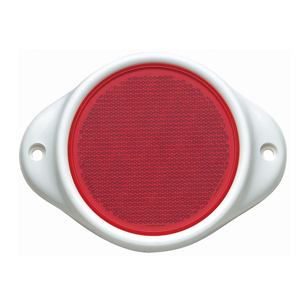 Narva 84082BL Red Retro Reflector in Plastic Holder with Dual Fixing Holes
