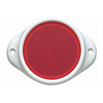 Narva 84082BL Red Retro Reflector in Plastic Holder with Dual Fixing Holes