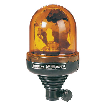 Narva 85402A Hi Optics ‘Euro Flex' Rotating Beacon (Amber) Pipe Mount 12/24 Volt