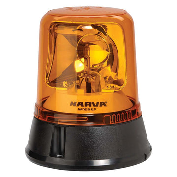 Narva 85650A Optimax Rotating Beacon (Amber) Flange Base 12/24 Volt
