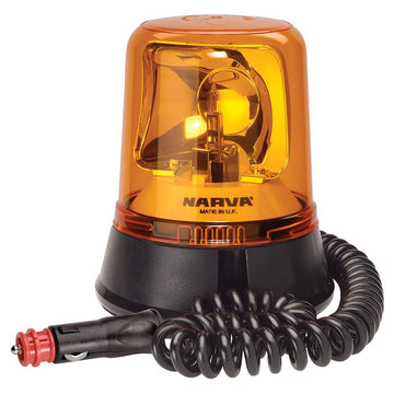 Narva 85658A Optimax Rotating Beacon (Amber) Magnetic Base 12/24 Volt