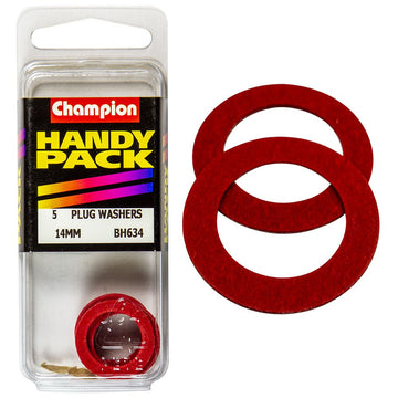 Champion Pack of 5 M14 x 20mm x 2.4mm Fibre Flat Washers - BH634