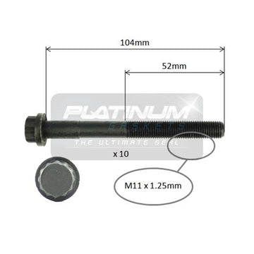 Platinum Cylinder Head Bolt Set - HBS0168