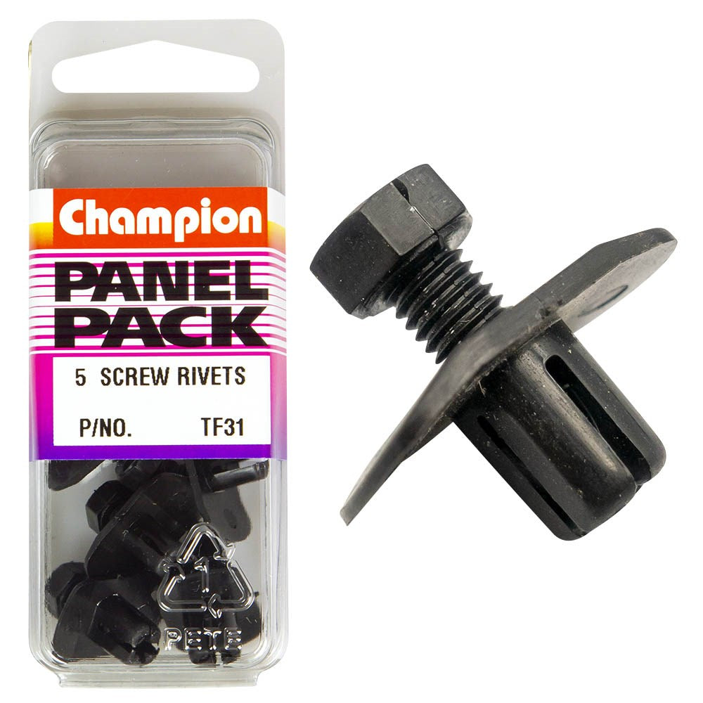 Champion Fasteners Screw Rivets (14X22mm Head, 9mm Length, to Suit 8mm ...