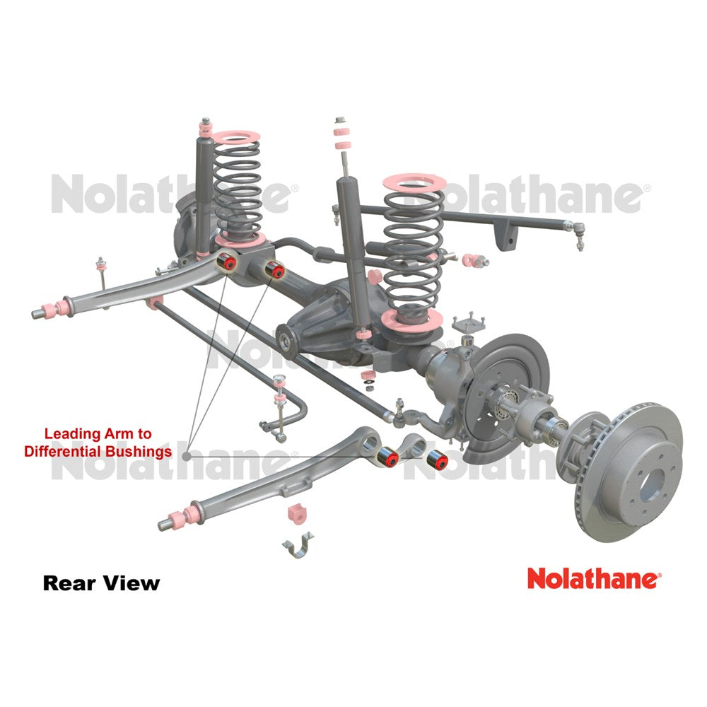 Nolathane Front Leading Arm to Differential Bushing Kit Offset - 45482