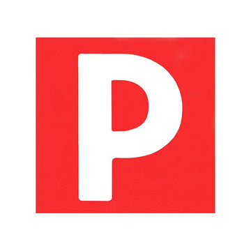 Pro-Kit Pair of Magnetic Red P Plates (White on Red) for WA and VIC - RG9388