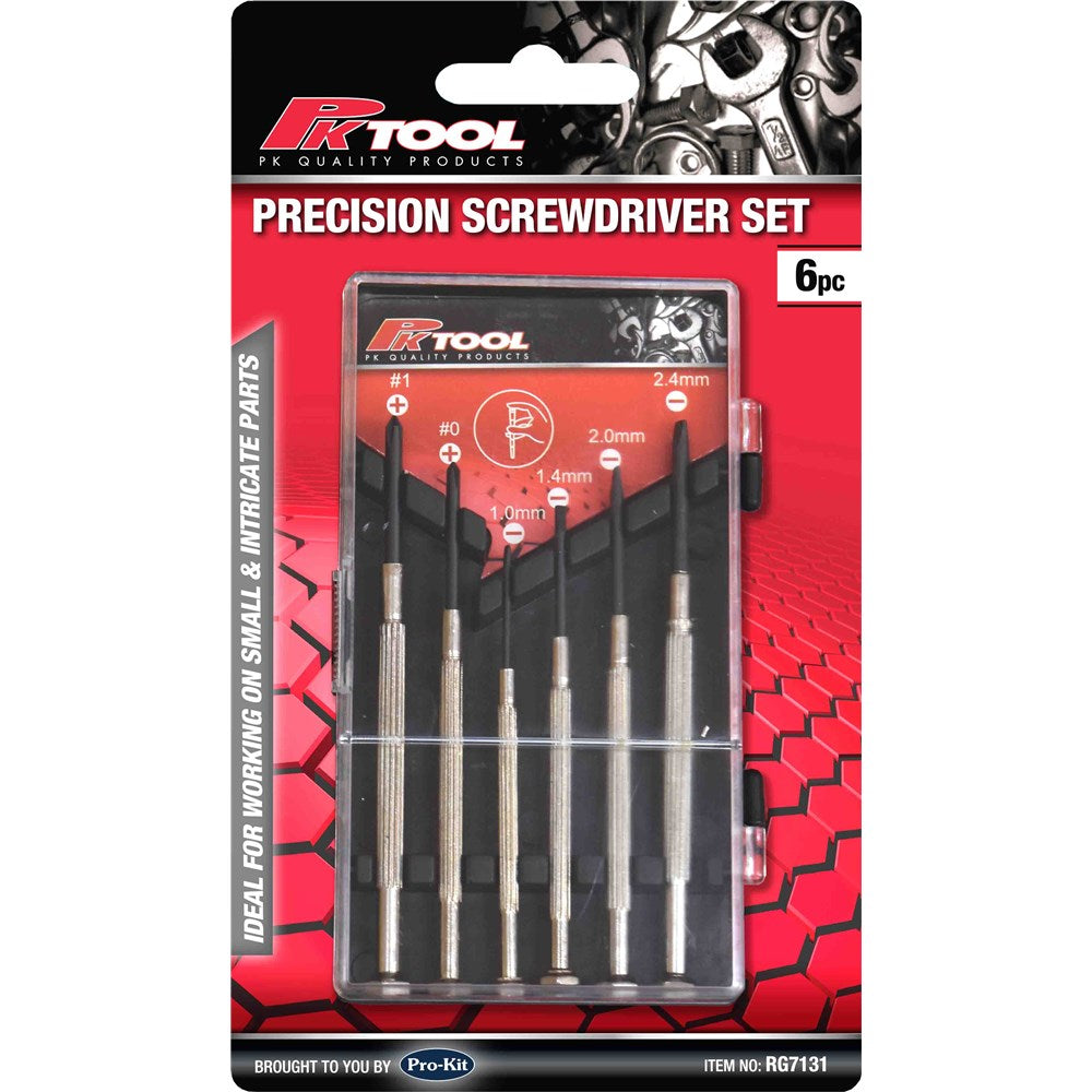 PK Tools Screwdriver Set Phillips & Blade - 6 Piece - RG7131
