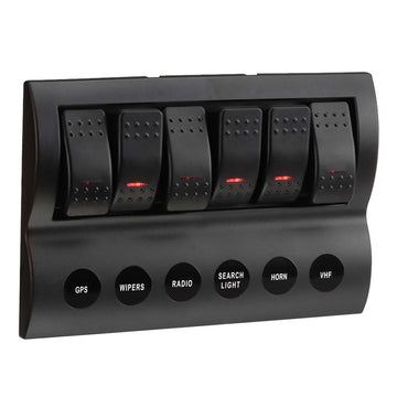 Narva 63193 6-Way LED Switch Panel With Fuse Protection