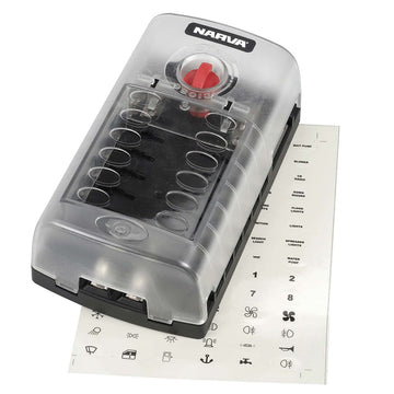 Narva 54450BL 12-Way Standard ATS Blade Fuse or Plug-In Type Circuit Breaker Block