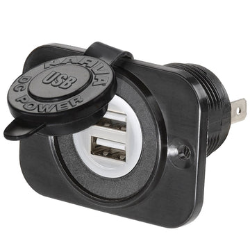 Narva 81134BL Heavy-Duty Dual USB Socket