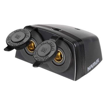 Narva 81162BL Heavy-Duty Twin Surface Mount Merit Sockets